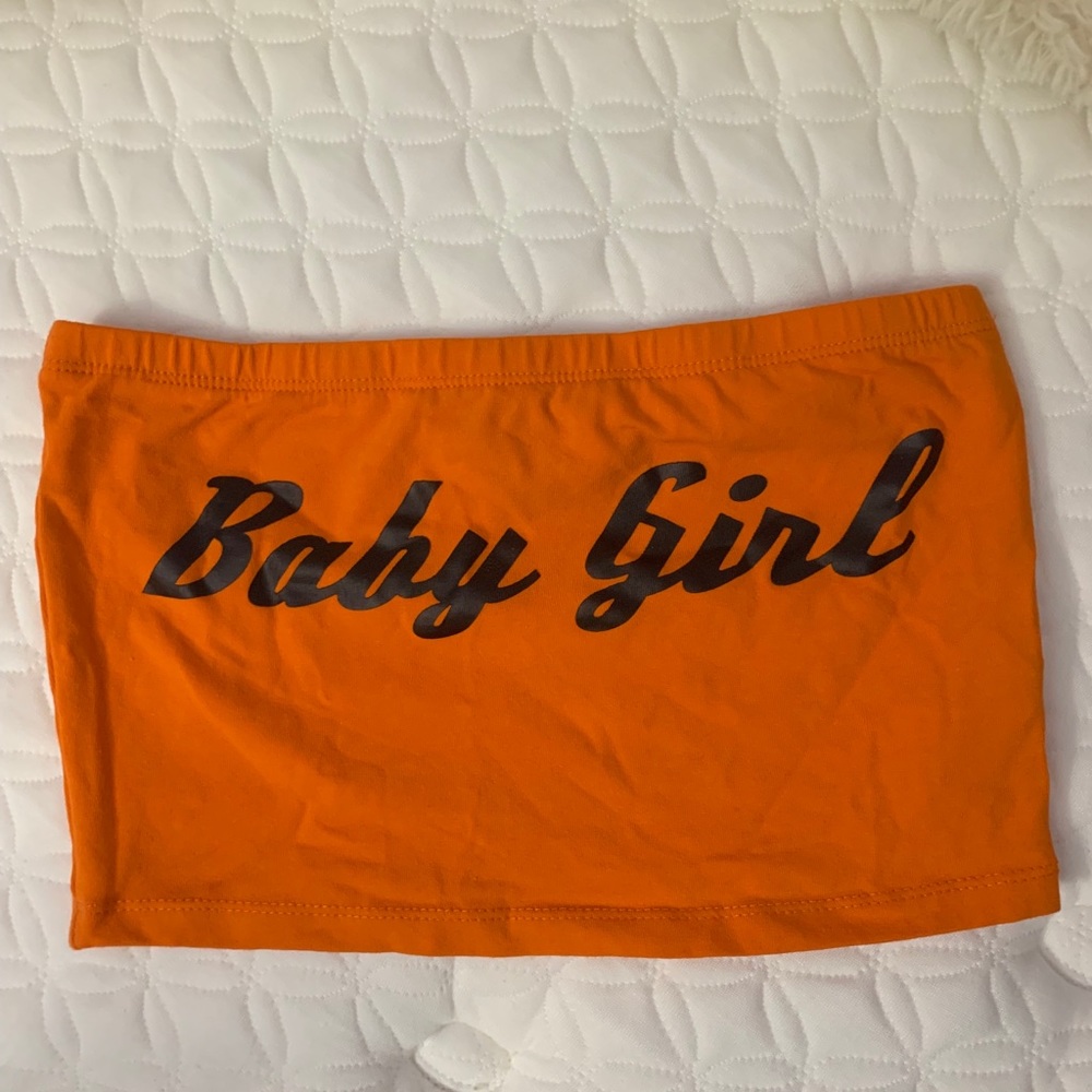 Orange tube top from forever 21